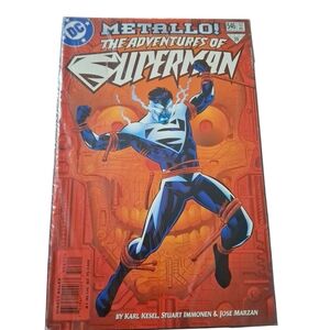 DC Comics Superman Metallo Red and Blue Cover